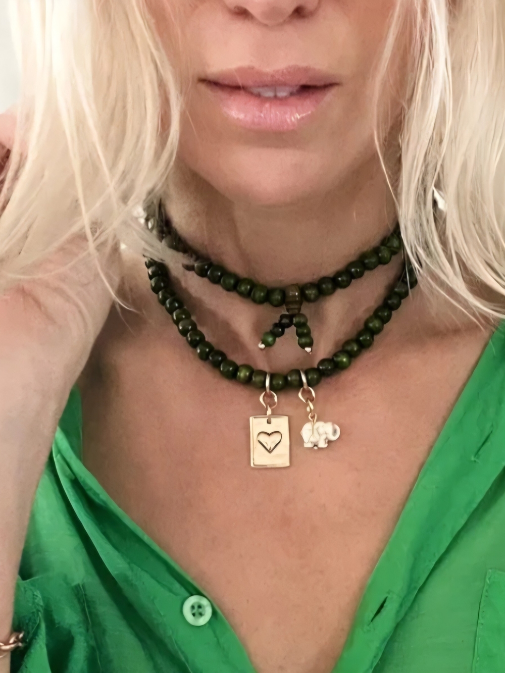 Today I Choose Joy Heart Wood Boho Wrap Bracelet/Necklace